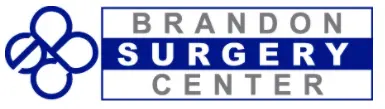 A blue and white logo for the branch burge center.